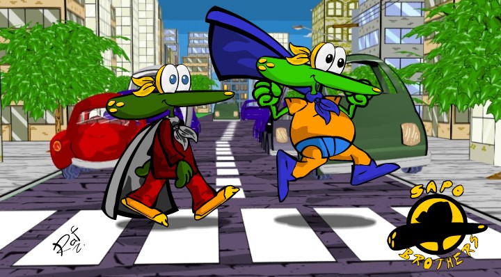 Sapo Brothers, divers�o, tiras, humor, games, jogos, anima��o, anima, quadrinhos, infantil, minja, jones
