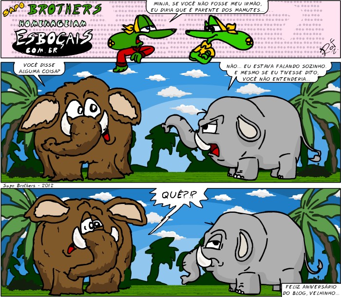 Sapo Brothers, divers�o, tiras, humor, games, jogos, anima��o, anima, quadrinhos, infantil, minja, jones