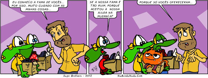 Sapo Brothers, divers�o, tiras, humor, games, jogos, anima��o, anima, quadrinhos, infantil, minja, jones