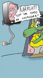 Sapo Brothers, divers�o, tiras, humor, games, jogos, anima��o, anima, quadrinhos, infantil, minja, jones