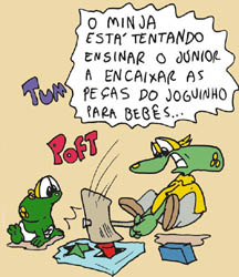 Sapo Brothers, divers�o, tiras, humor, games, jogos, anima��o, anima, quadrinhos, infantil, minja, jones